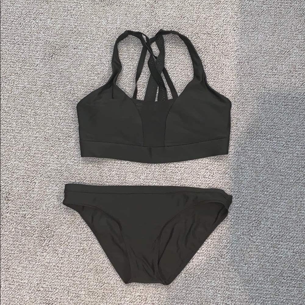 Lululemon dark green bathing suit